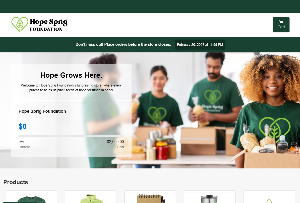 Fundraising Sample Store
